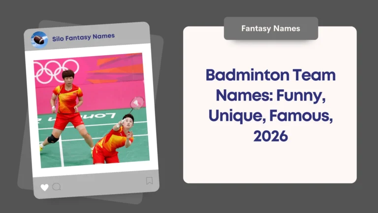 Badminton Team Names