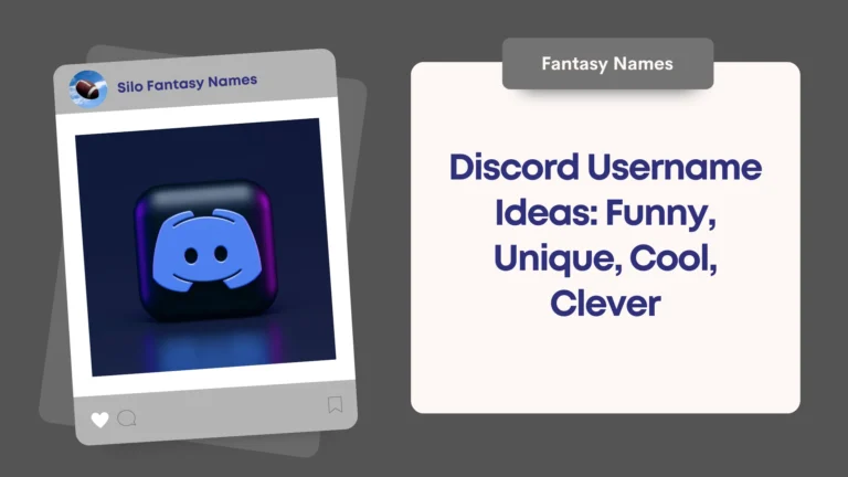 Discord Username Ideas