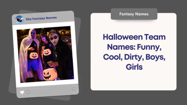 Halloween Team Names