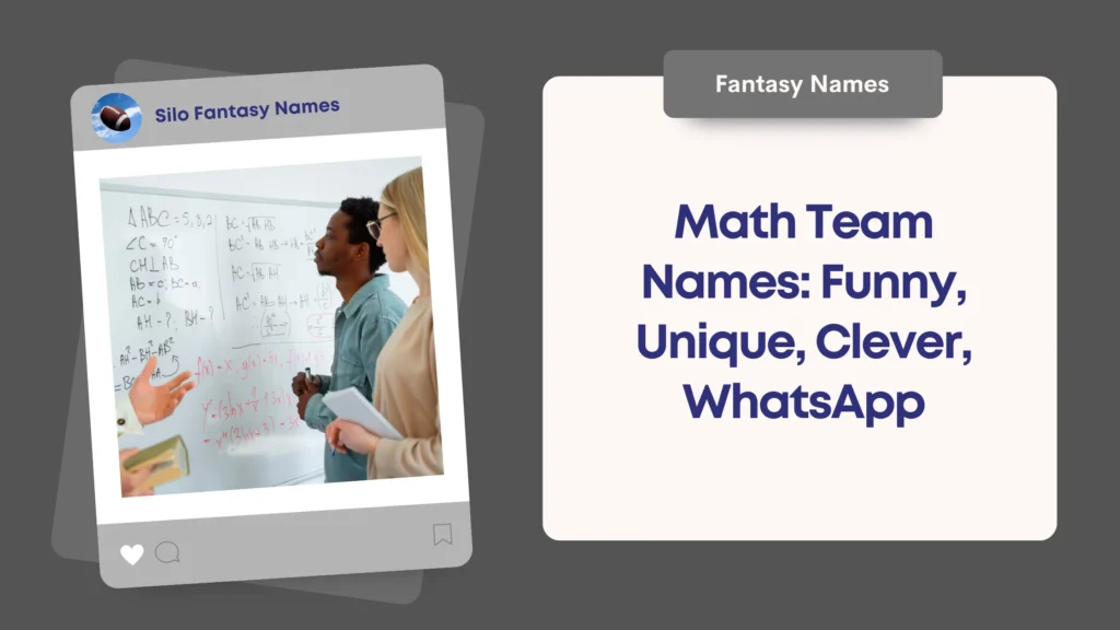 Math Team Names