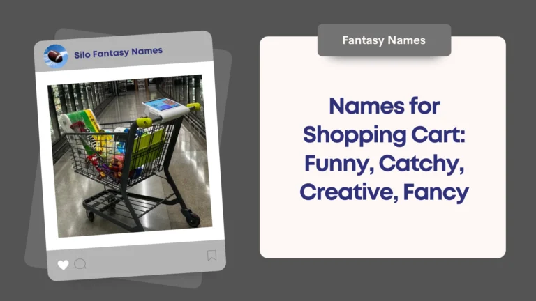 Names for Shopping Cart