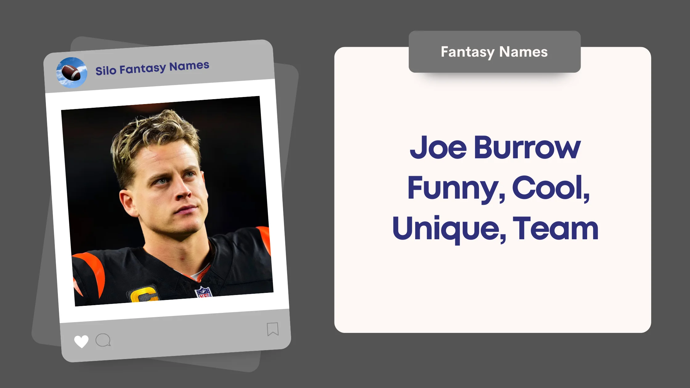 Joe Burrow Fantasy Team Names