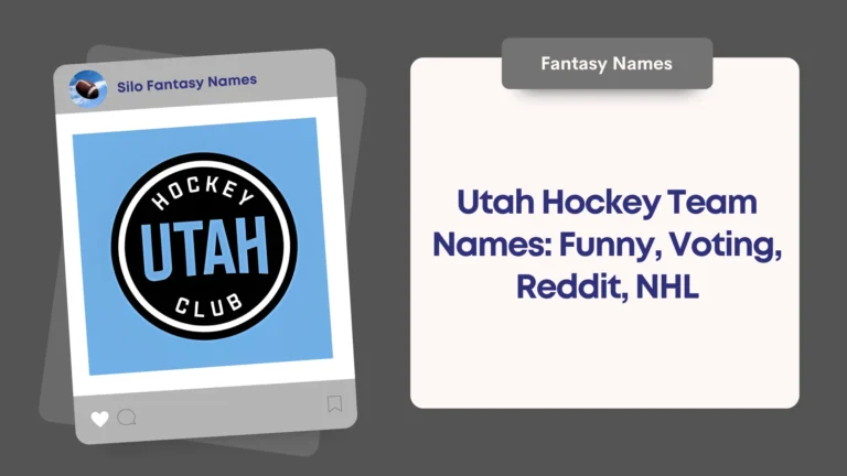 Utah Hockey Team Names