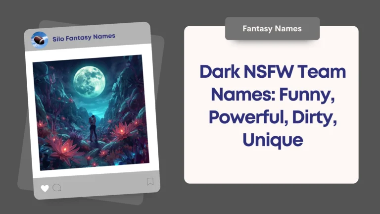 Dark NSFW Team Names