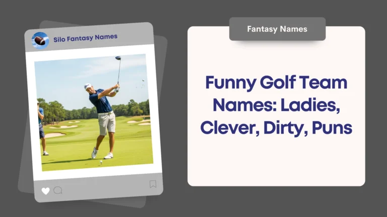 Funny Golf Team Names